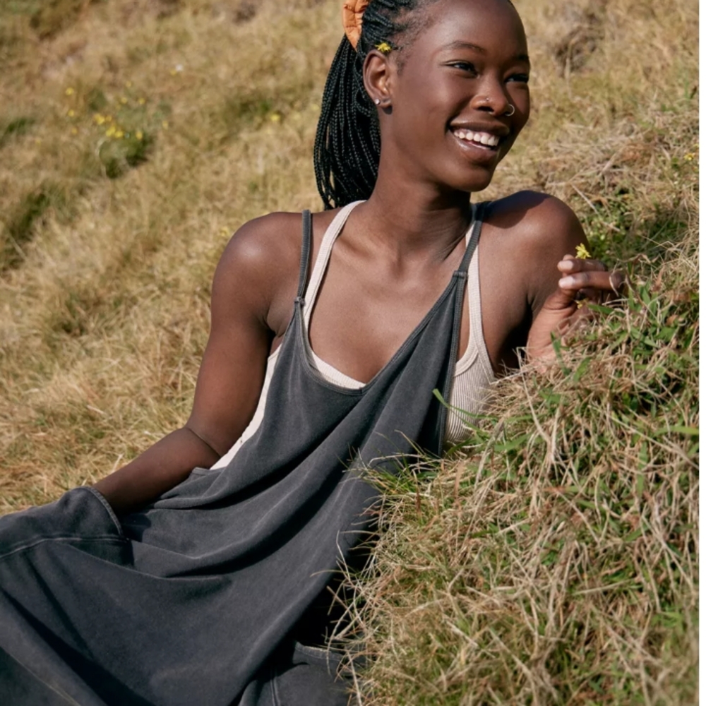 Free People Movement Black Hotshot jumpsuit NWT